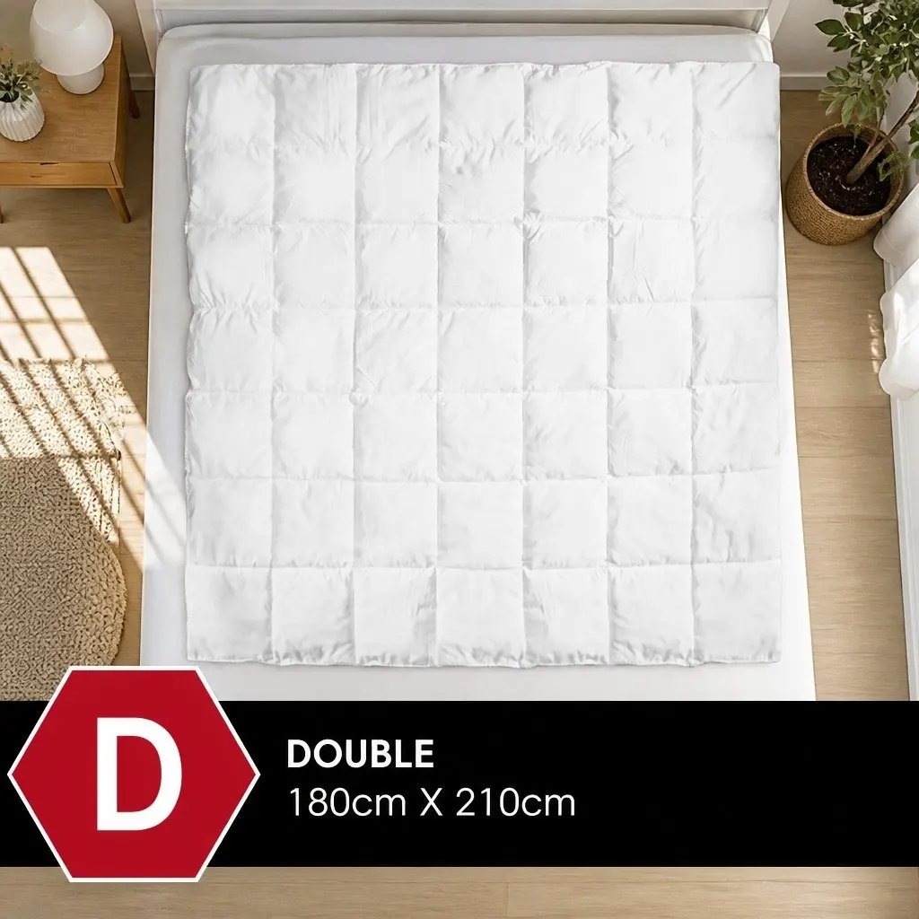 Bamboo Blend Quilt Double 250GSM Moisture-Wicking Breathable Doona