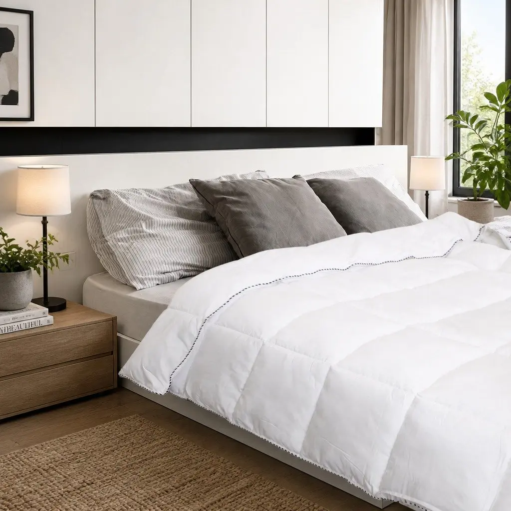 Bamboo Blend Quilt King Size 250GSM Breathable Lightweight Doona Bedding