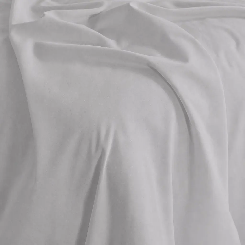 Queen Sheet Set Bamboo Cotton 1000TC Flat Fitted Pillowcases Cool Grey