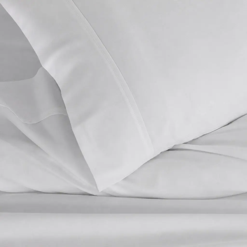 Queen Sheet Set Bamboo Cotton 1000TC Flat Fitted Pillowcases Cool Grey