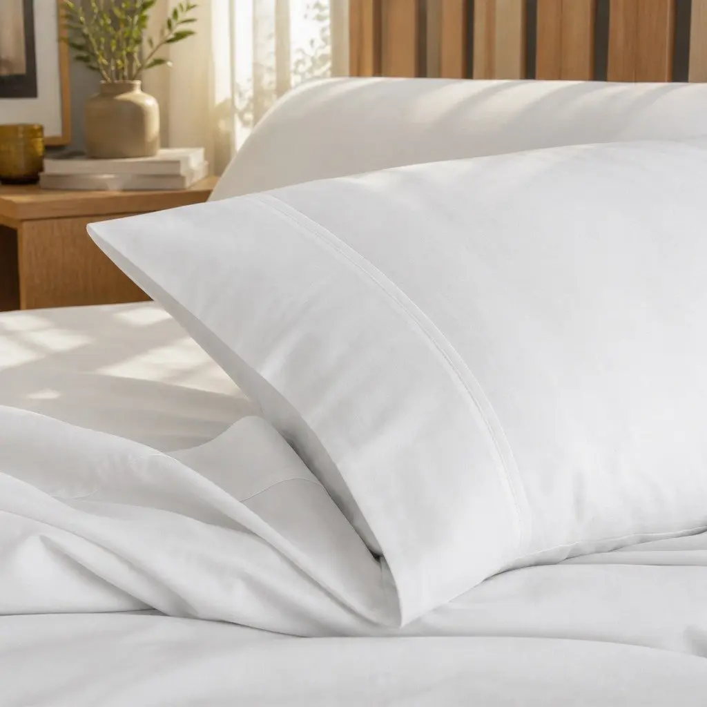 Queen Sheet Set Bamboo Cotton 1000TC Flat Fitted Pillowcases Cool Grey