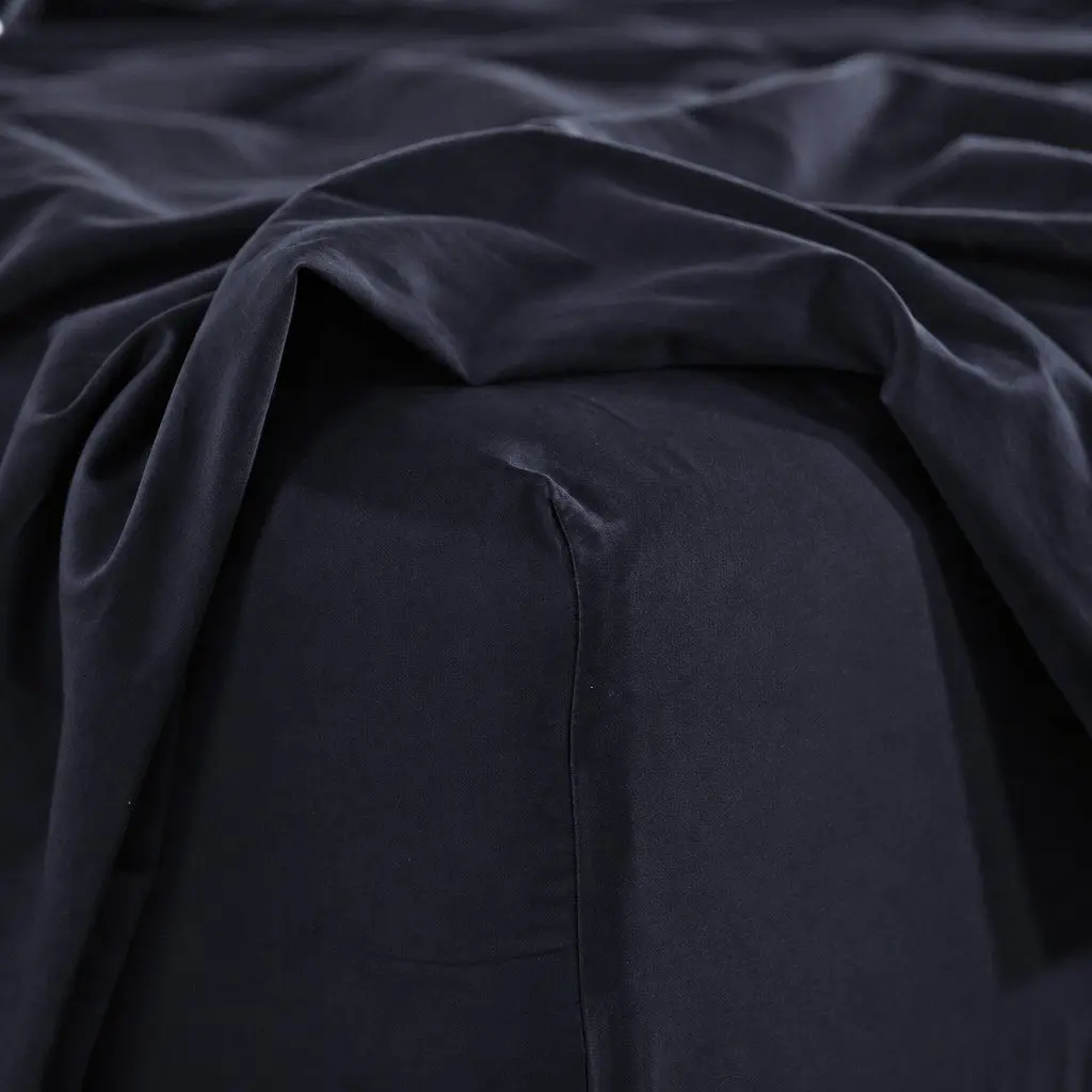 Queen Sheet Set Bamboo Cotton Blend 1000TC Charcoal