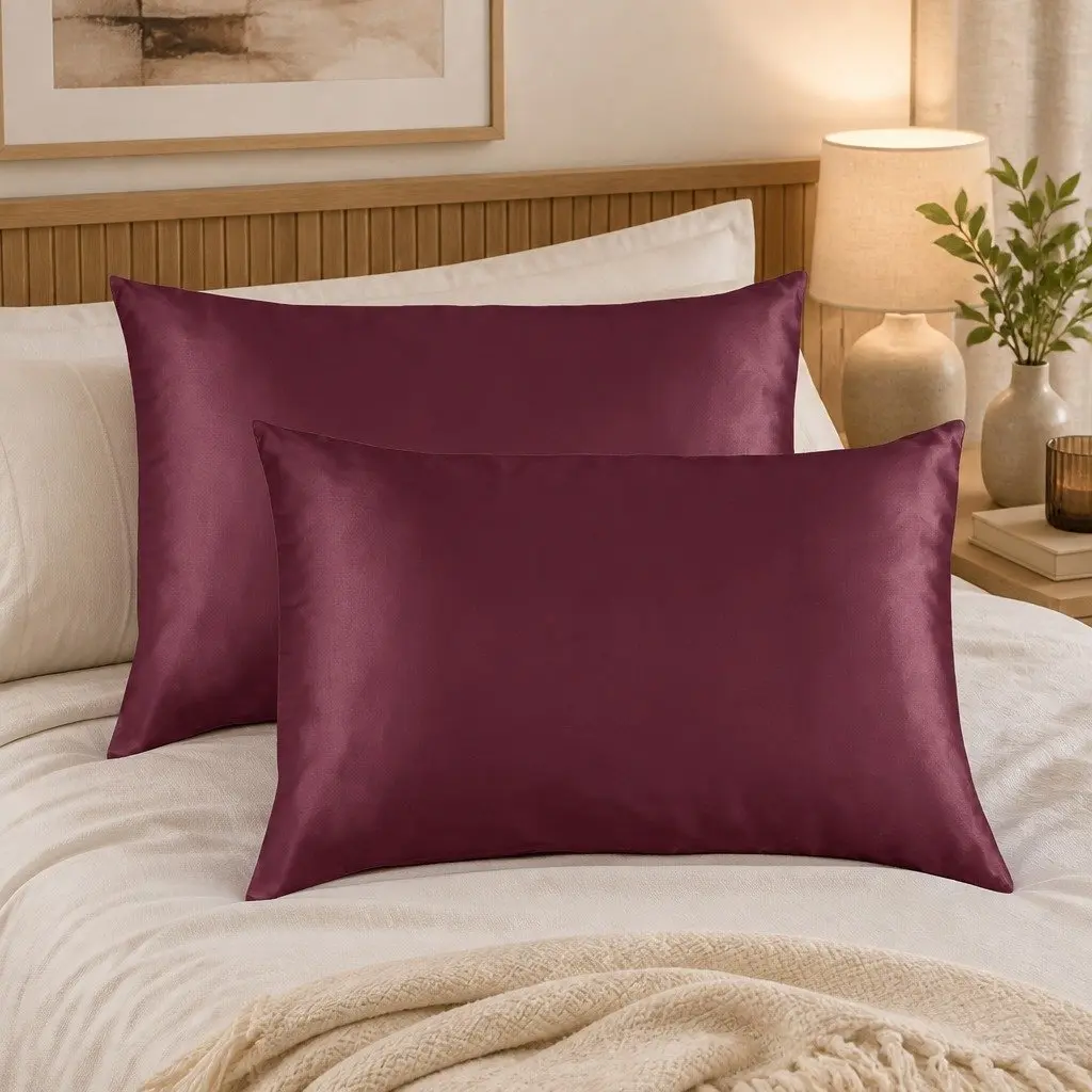 Mulberry Silk Pillowcase Hypoallergenic 51x76cm Twin Pack