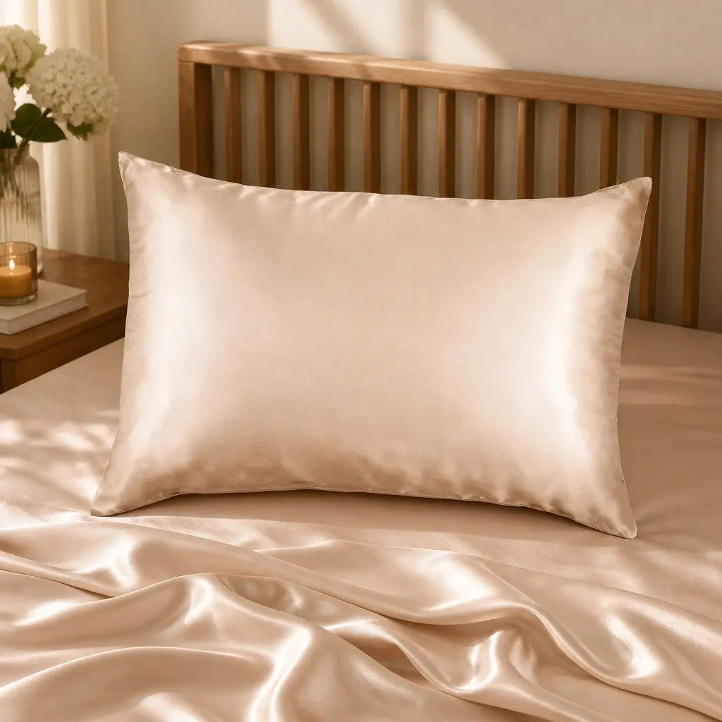 Silk Pillowcase Sleep 51cm x 76cm Champagne Pink