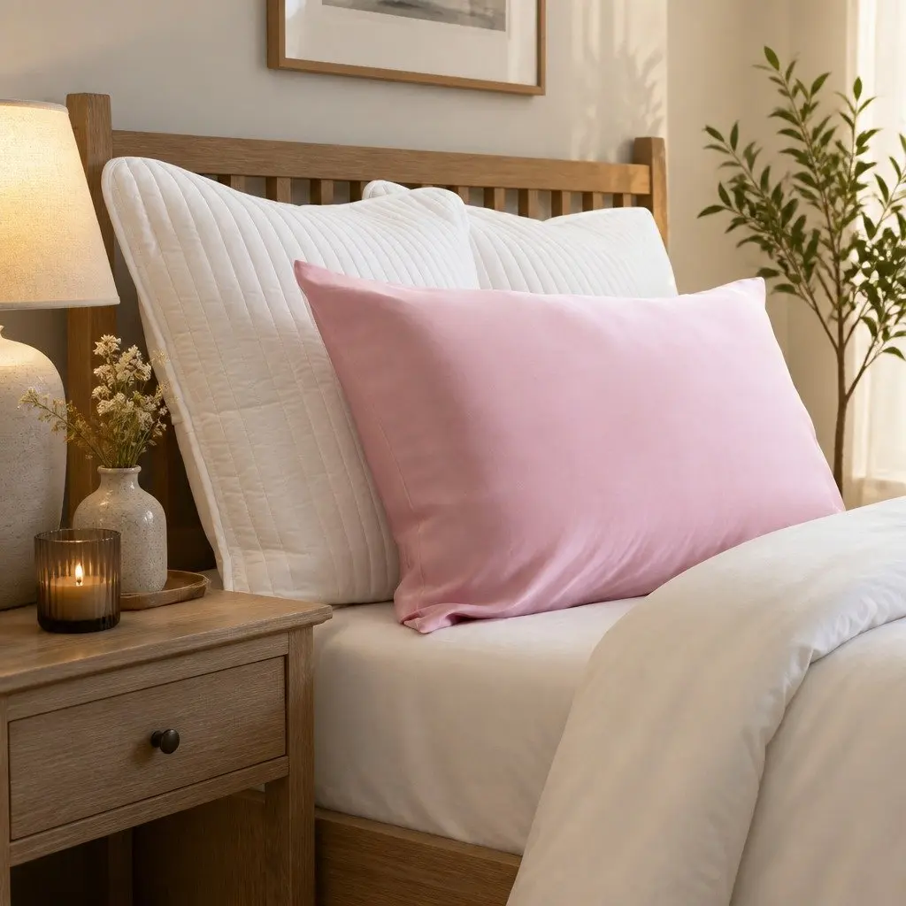 Silk Pillowcase Sleep Comfort 51cm x 76cm Lilac