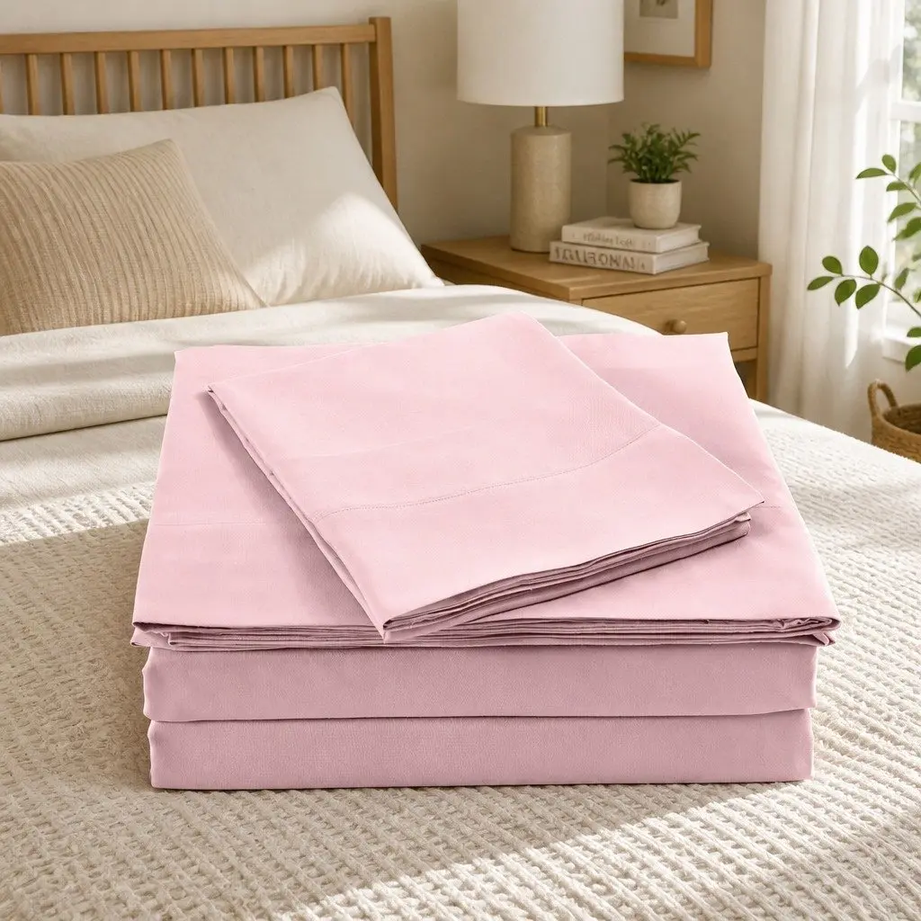 Bamboo Blended Sheet Set Queen Size Bubble Bath Soft Comfort Bedding