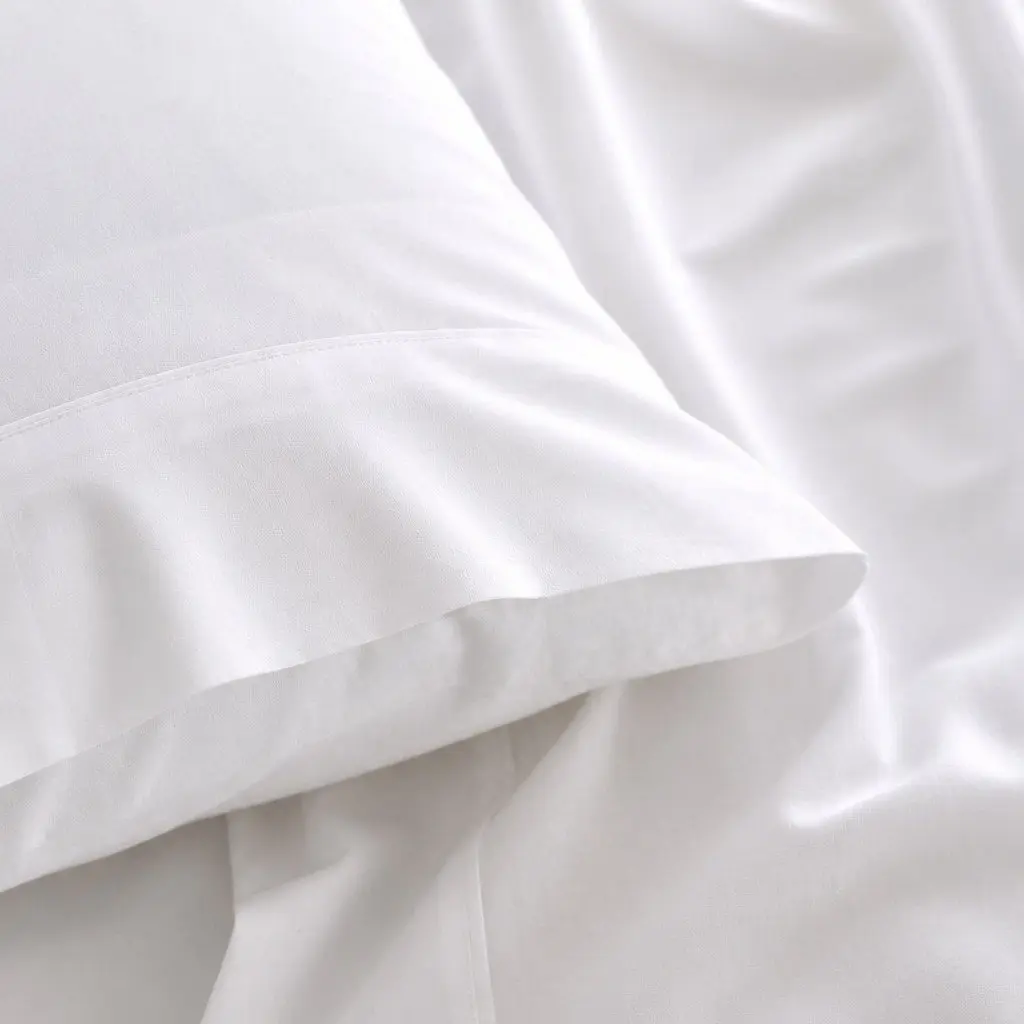King Cotton Sheet Set Soft Breathable Vintage Washed White 4 Piece