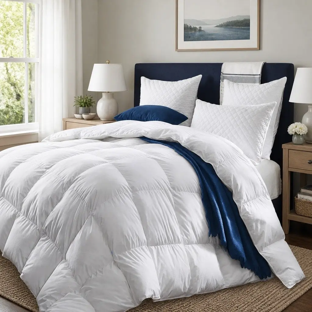 Silk Blend Quilt Double Size 800GSM Hypoallergenic Breathable Winter Bed Doona