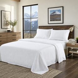 Value-Focused King Bamboo Blend Sheet Set for All Seasons