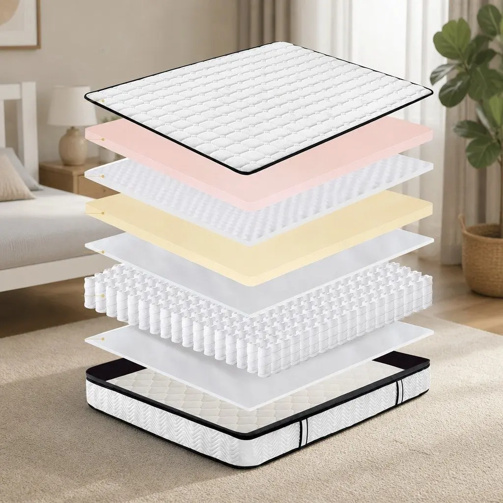 Medium-Firm Pocket Spring Mattress with 5-Zone Support