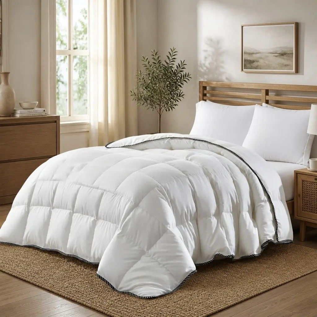 Bamboo Quilt All-Seasons Single 350GSM Lightweight Sateen Cover