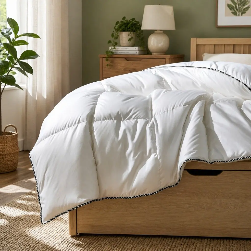 Bamboo Quilt All-Seasons Single 350GSM Lightweight Sateen Cover