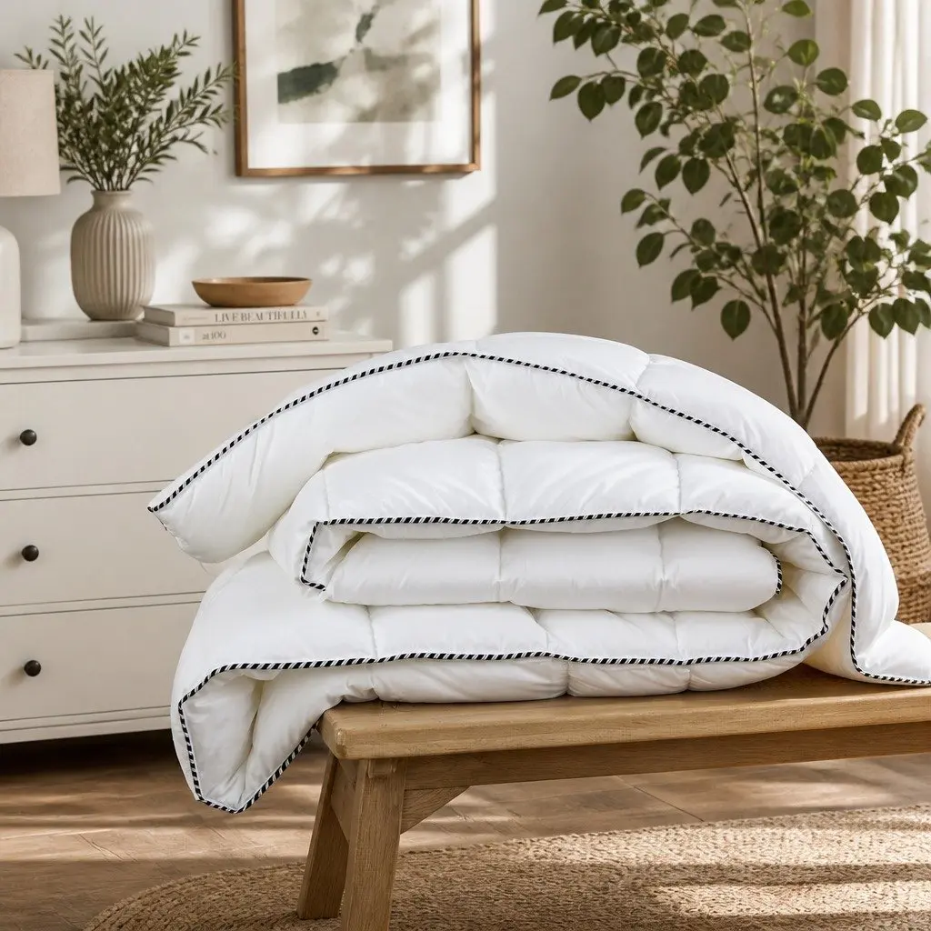 Bamboo Quilt All-Seasons Single 350GSM Lightweight Sateen Cover