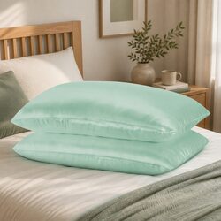 Mulberry Silk Pillowcase Twin Pack 51x76cm Hypoallergenic Breathable Sleep