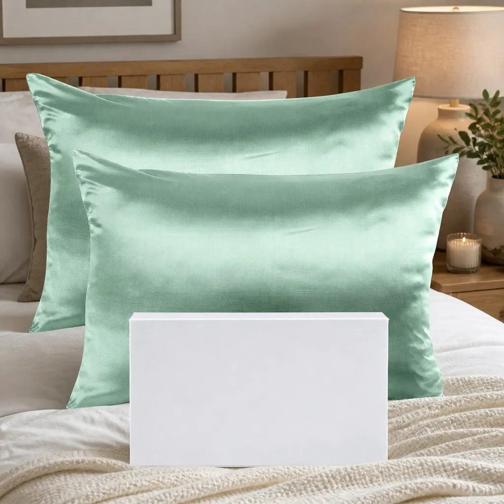 Mulberry Silk Pillowcase Twin Pack Hypoallergenic 51x76cm Breathable