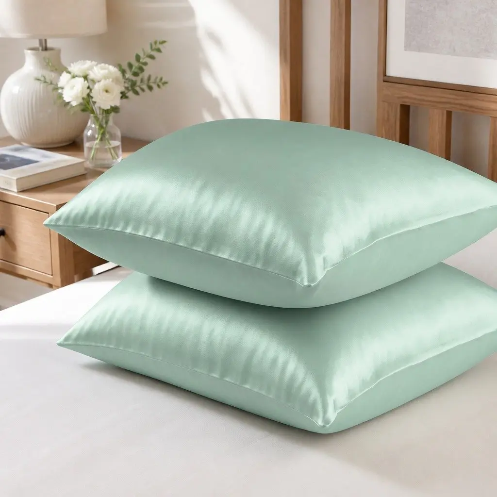 Mulberry Silk Pillowcase Twin Pack Hypoallergenic 51x76cm Breathable