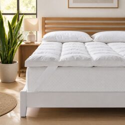 Warm and Cozy King Single Duck Feather Down Mattress Topper