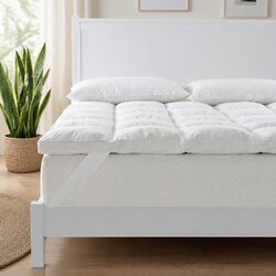 Value and Comfort with Duck Feather Down Mattress Topper