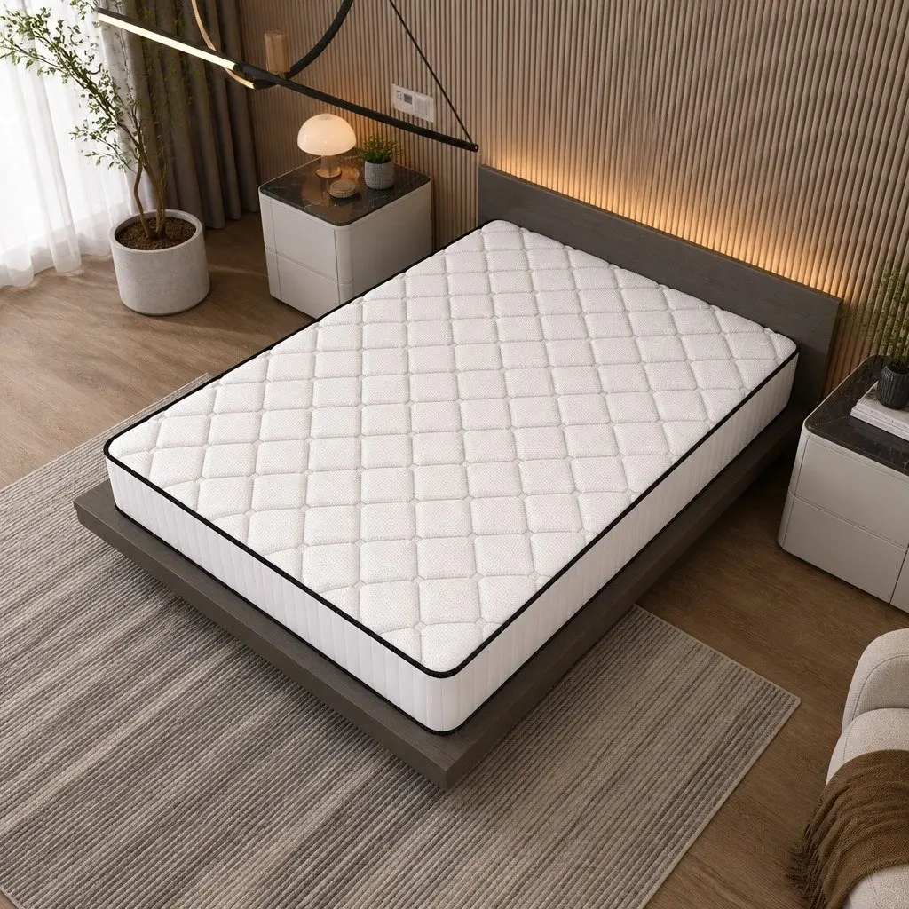 King Mattress 5-Zone Pressure Relief Foam Support 183cm White