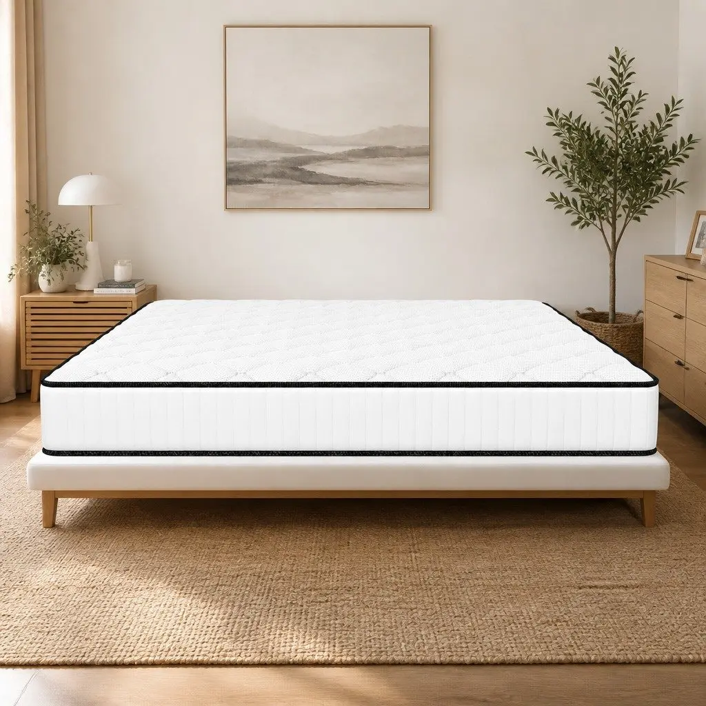 King Mattress 5-Zone Pressure Relief Foam Support 183cm White