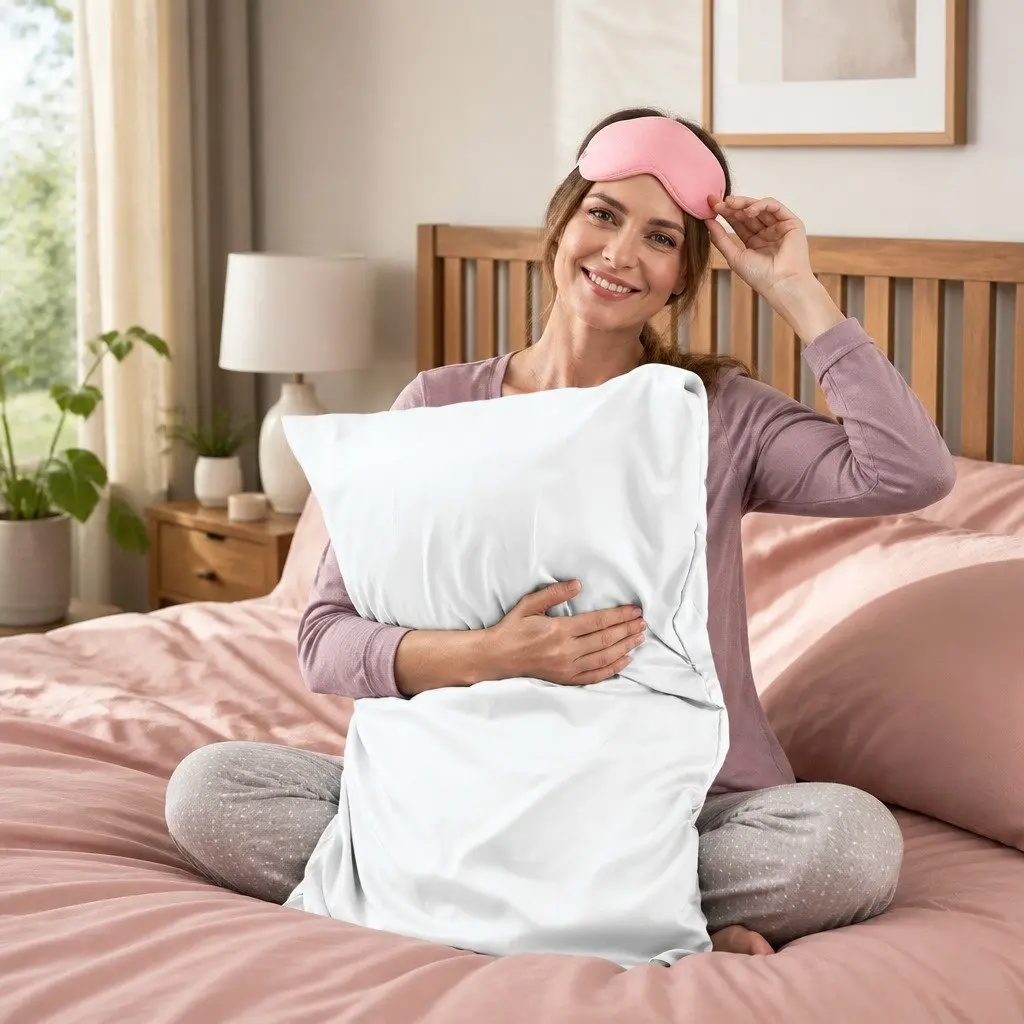 Silk Pillowcase Mulberry Sleep 51cm x 76cm Luxury Bedding Hair Skin Care