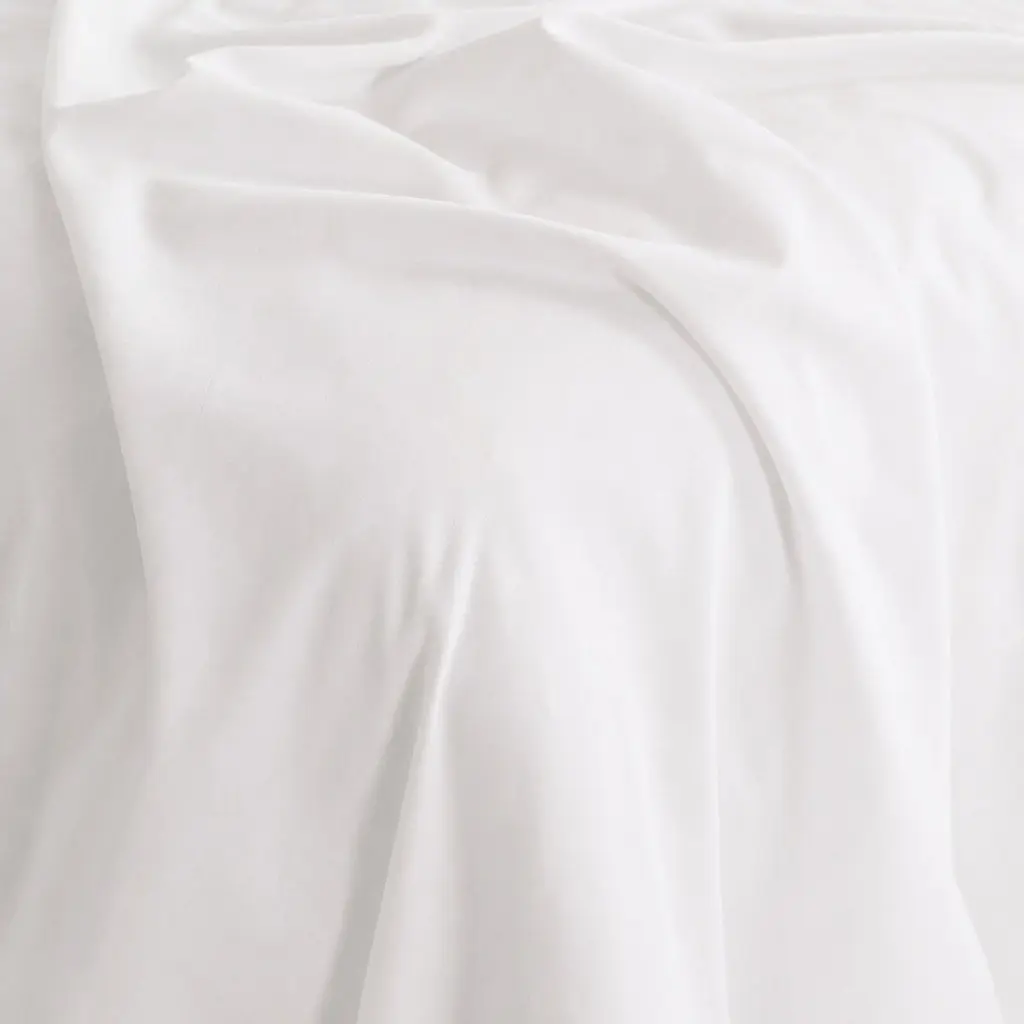 Queen Sheet Set Bamboo Cotton 1000TC Flat Fitted Pillowcases White