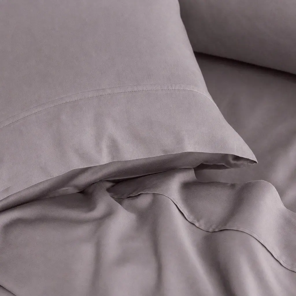 King Sheet Set Bamboo Cotton 1000TC Flat Fitted Pillowcases Bedding