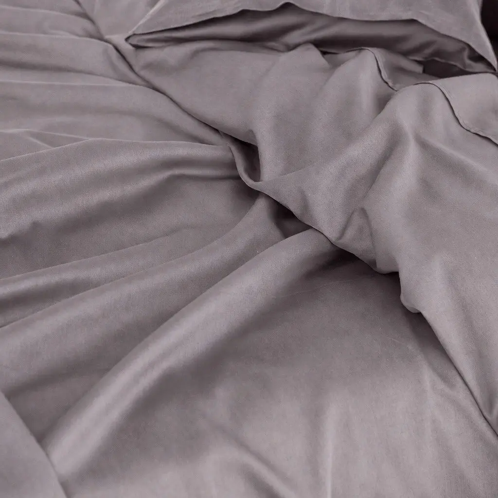 King Sheet Set Bamboo Cotton 1000TC Flat Fitted Pillowcases Bedding