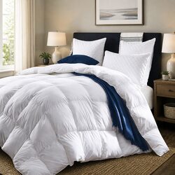 Reliable Goose Feather Down Quilt for All-Season Use