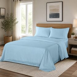 Valuable Queen Sheet Set 1200TC Satin-Weave Comfort