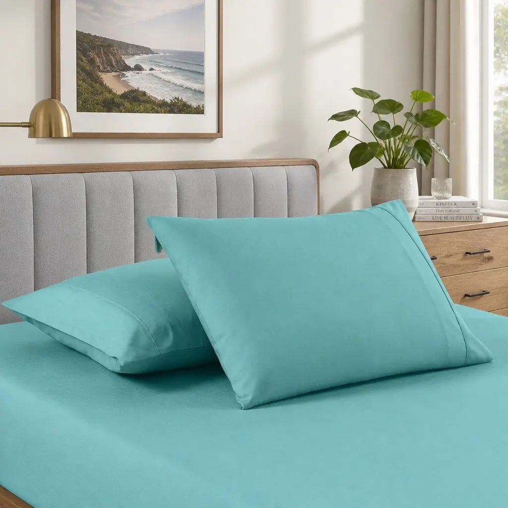 Bamboo Sheet Set King Size 2000TC Aqua Breathable Moisture Wicking Hypoallergenic