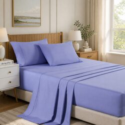 Bamboo Cooling Sheet Set King 2000TC Satin Soft Breathable Moisture-Wicking Bed