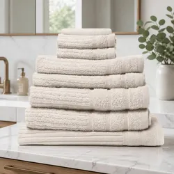 8-Piece Egyptian Cotton Towel Set: Value and Quality Combined