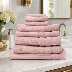 Practical and Reliable Egyptian Cotton 8 Piece Towel Set
