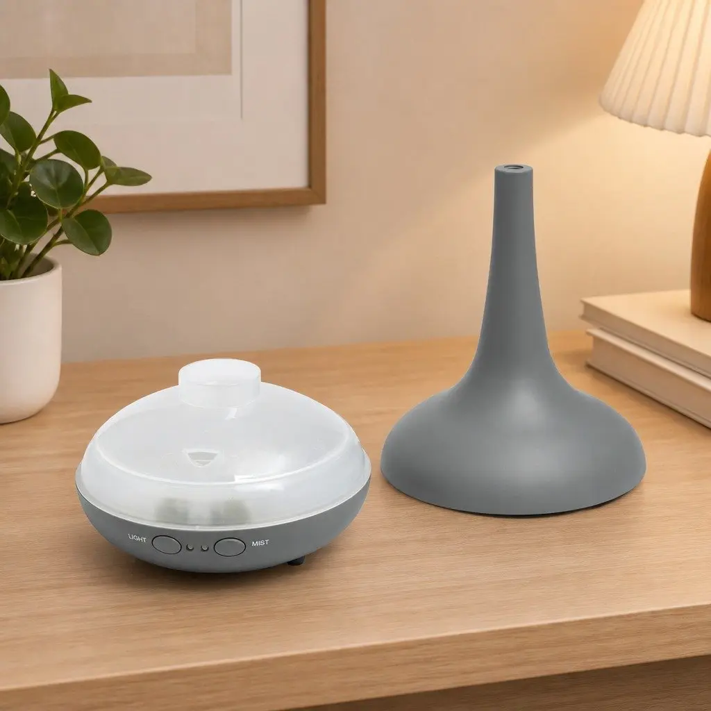 Ultrasonic Aroma Diffuser Humidifier Aromatherapy 200ml Cool Grey