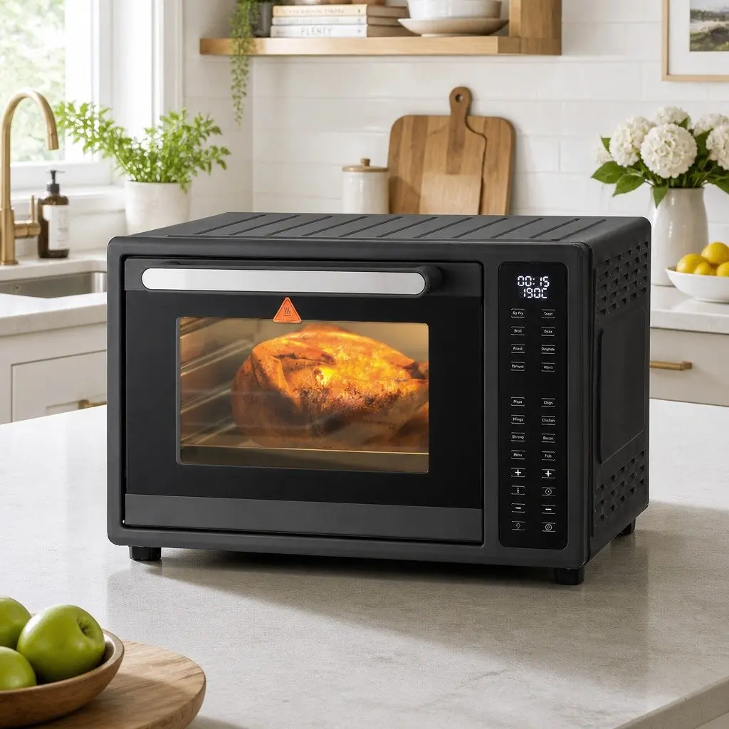 Air Fryer Oven 32L Large Capacity Cooking 1700W Black