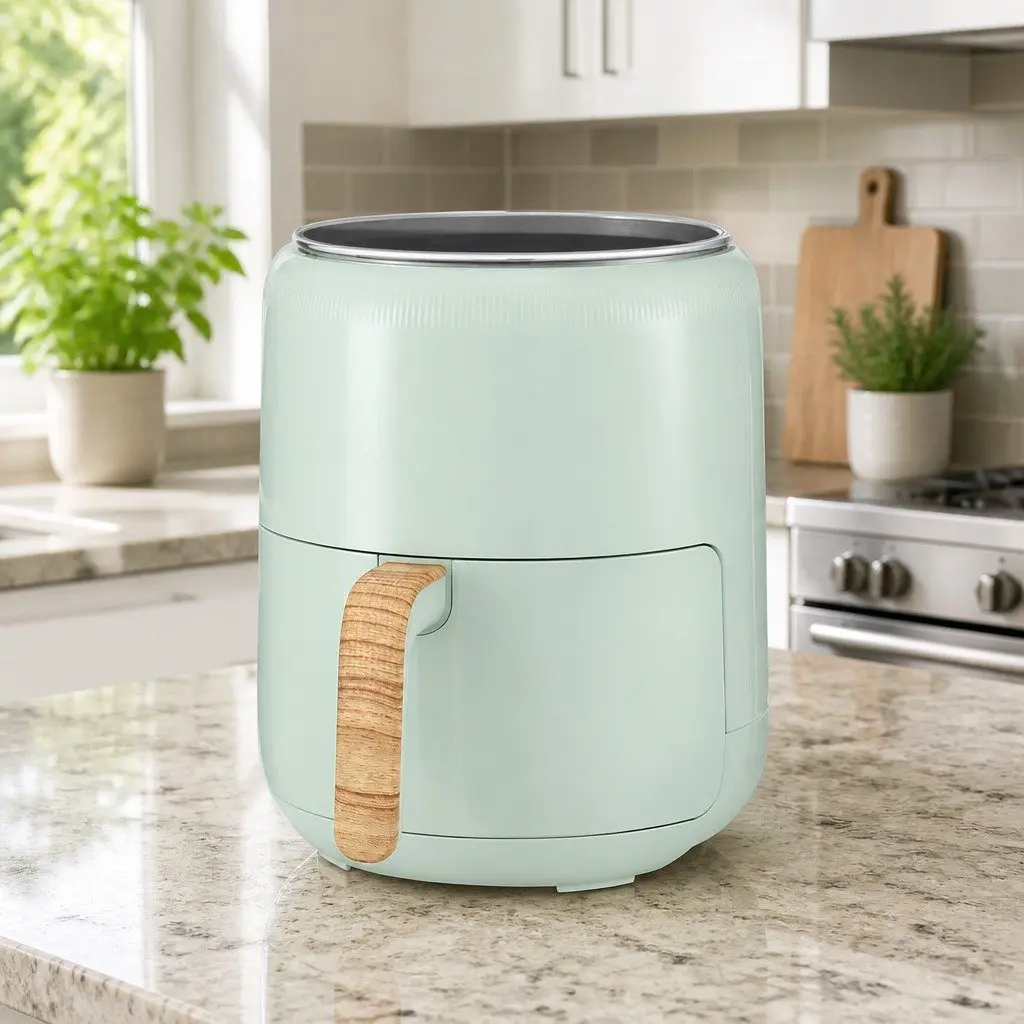 Air Fryer 5L Touch Control Electric Kitchen Cooking Appliance Blue