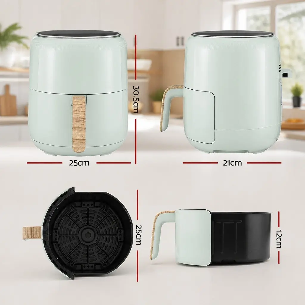 Air Fryer 5L Touch Control Electric Kitchen Cooking Appliance Blue