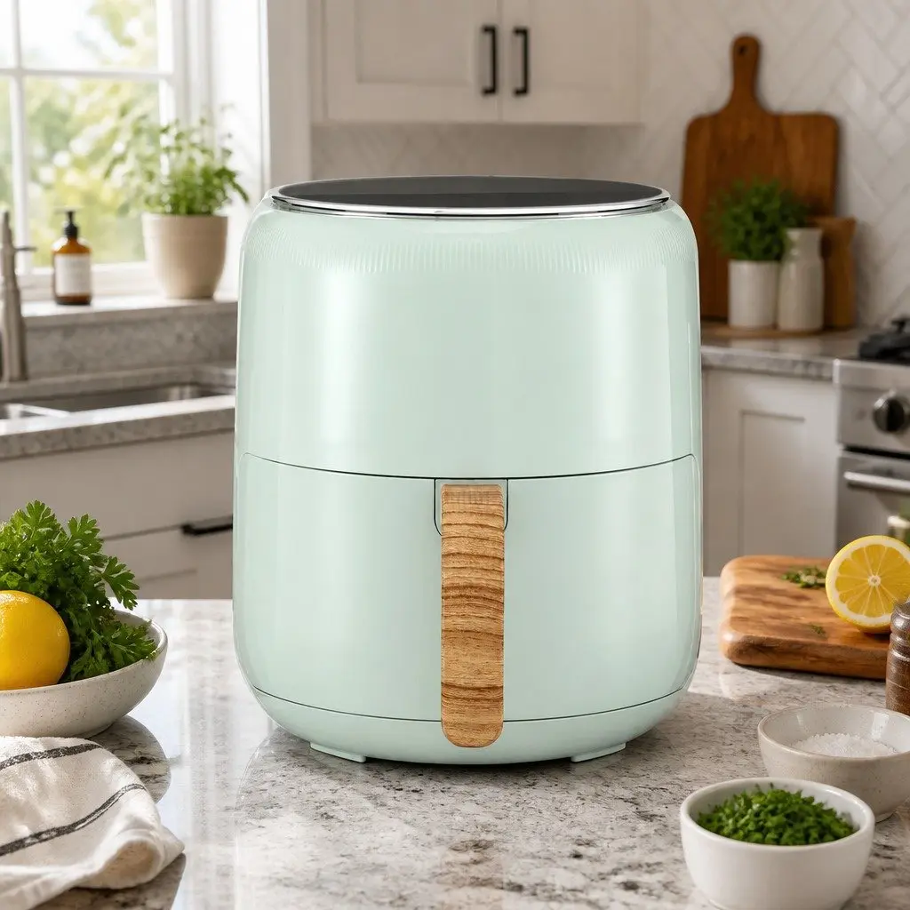 Air Fryer 5L Touch Control Electric Kitchen Cooking Appliance Blue