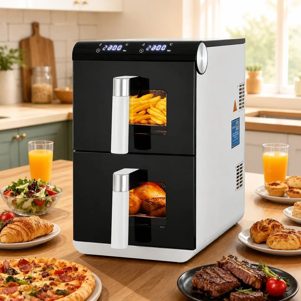 11L Air Fryer Oven with Dual Baskets