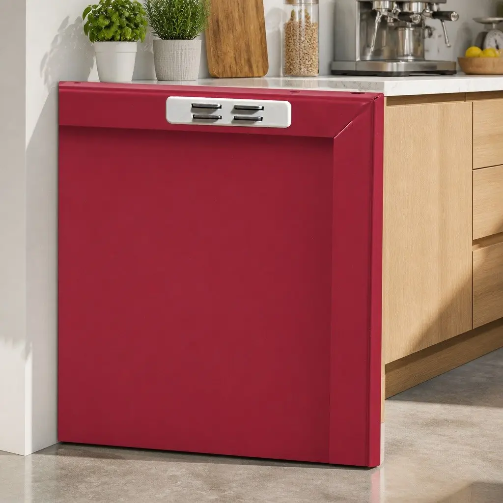 Metal Buffet Sideboard Storage Cabinet Pink 100cm W x 40cm D x 64cm H