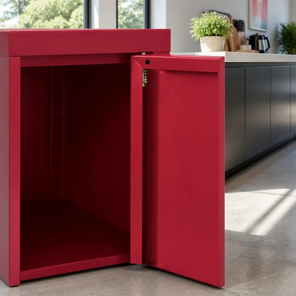 Metal Buffet Sideboard Storage Cabinet Pink 100cm W x 40cm D x 64cm H