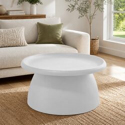 Quality White Round Coffee Table – Easy Maintenance