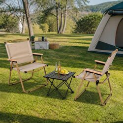 Reliable 3-Piece Outdoor Camping Table and Chair Set