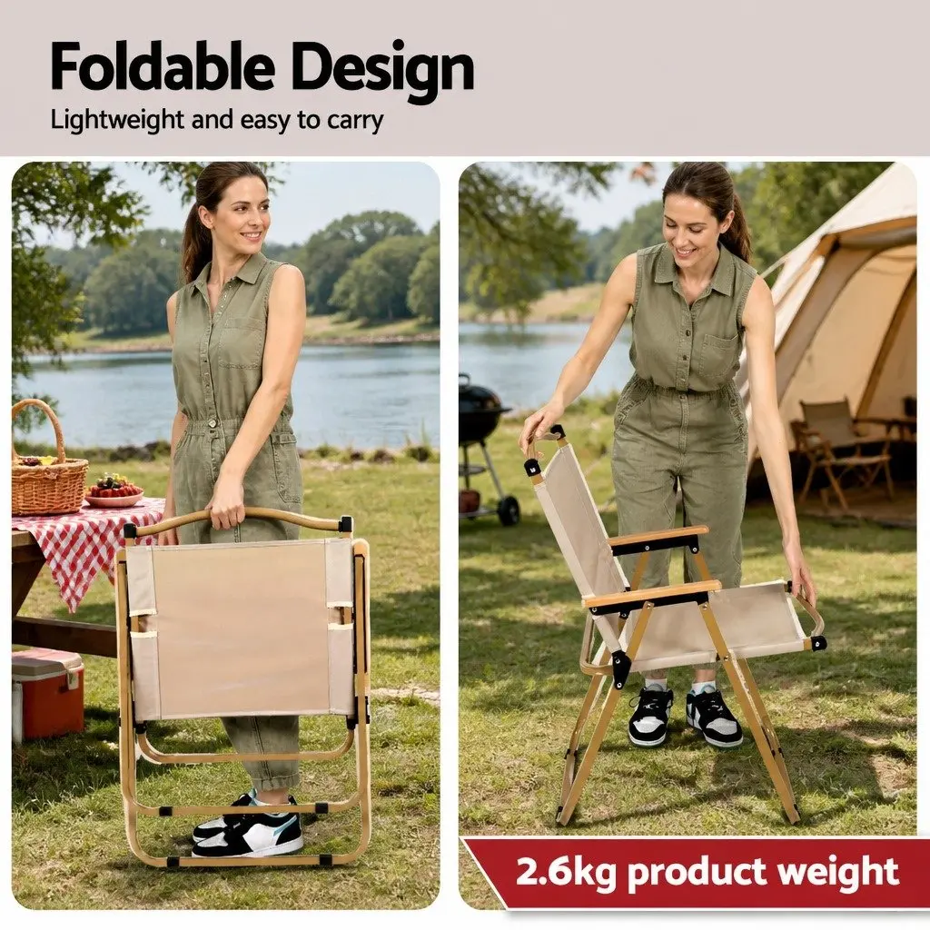 3 Piece Camping Set Folding Table Chairs Portable Outdoor Picnic Patio Furniture