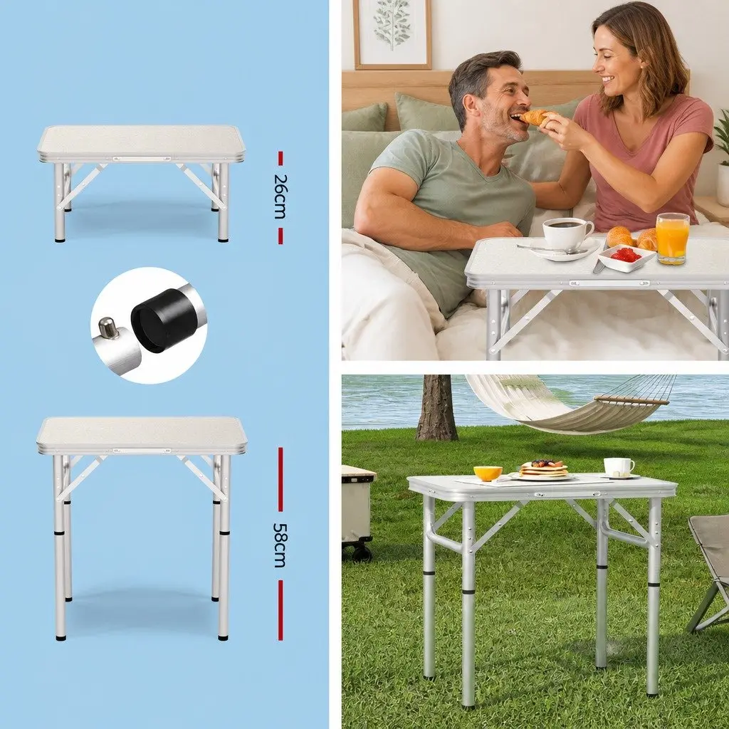 3 Piece Camping Set Folding Table Chairs Portable Outdoor Picnic Patio Furniture