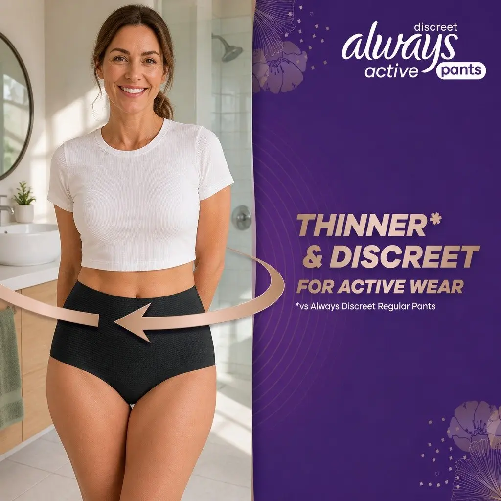 5 in 1 Pants Medium 10-16 70-100cm Absorbent Leak Protection Adult Incontinence
