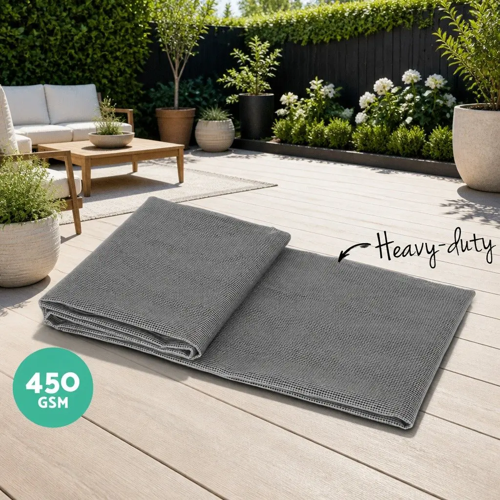 Annex Matting Floor Mats 3M x 2.5M Mesh Caravan Camping Grey Non-Slip Breathable