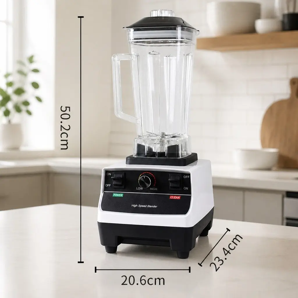 Commercial Blender Smoothie Juicer 2L White
