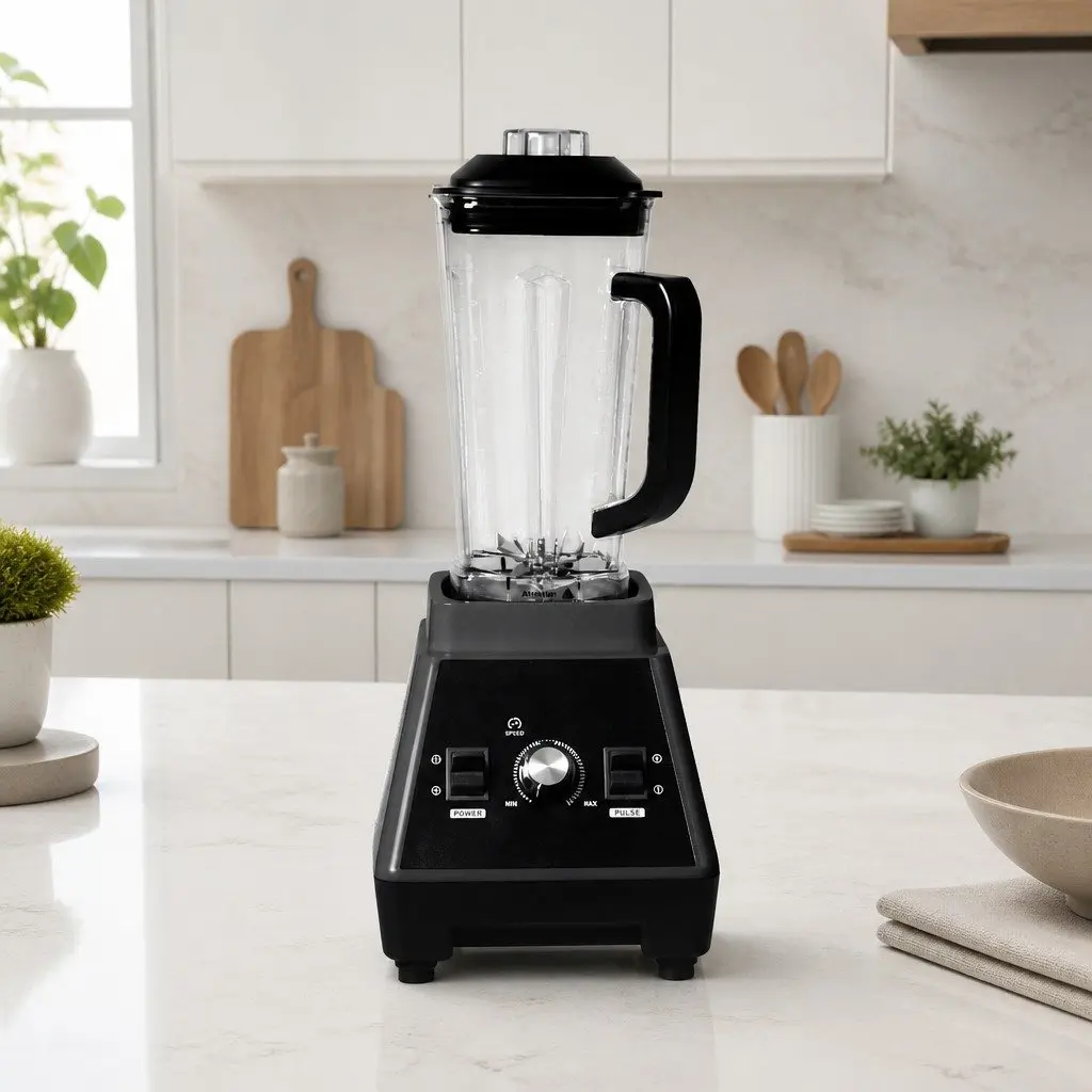 Commercial Blender Mixer 2L High-Power Kitchen Smoothie Juice Maker Black